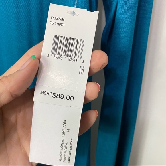 NWT-Kensie Blue and Black Dress - Picture 6 of 7